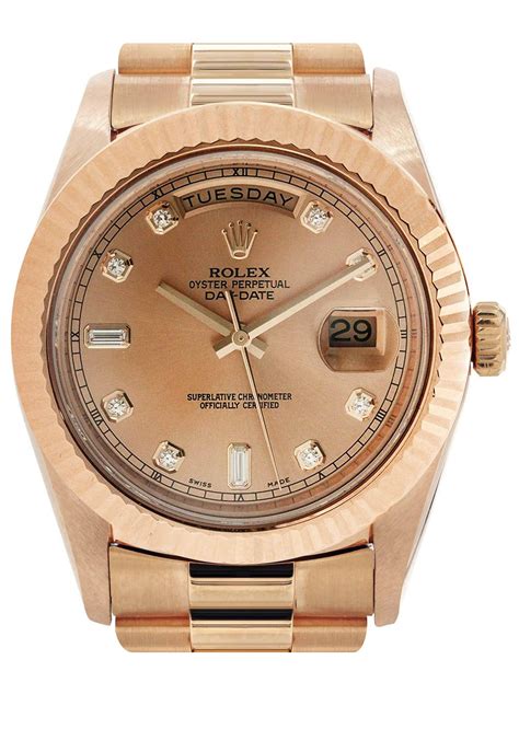 rolex day date 41 18k rose gold|gold Rolex oyster perpetual date.